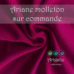 * ARIANE / couche plate en Molleton - Sur commande - FRAMBOISE