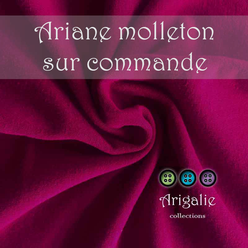* ARIANE / couche plate en Molleton - Sur commande - FRAMBOISE