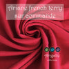 * ARIANE / couche plate en French Terry - Sur commande - SCARLETT