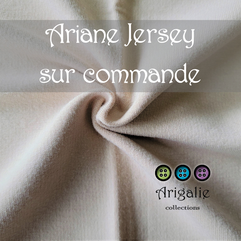 * ARIANE / couche plate en Jersey - Sur commande - CRÈME BRULÉ