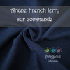 * ARIANE / couche plate en French Terry - Sur commande - MARINE