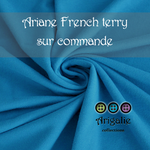 * ARIANE / couche plate en French Terry - Sur commande - AZUR