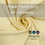 * ARIANE / couche plate en French Terry - Sur commande - POUSSIN