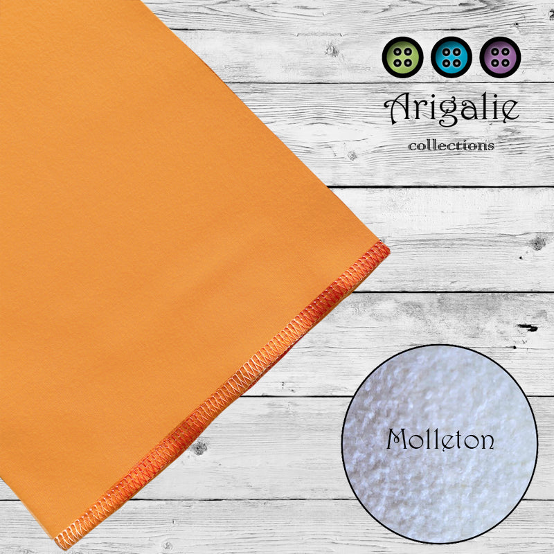 ARIANE / Molleton Rectangulaire - PAP (Prête à partir) - Tangerine / Couche plate Molleton