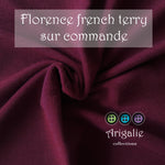 * FLORENCE / couche plate en French Terry - Sur commande / BORDEAUX