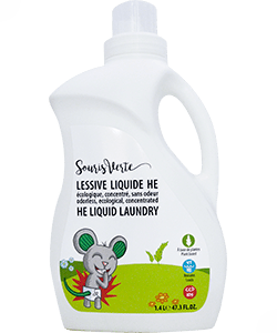 Lessive liquide HE La Souris Verte (sans fragrance)